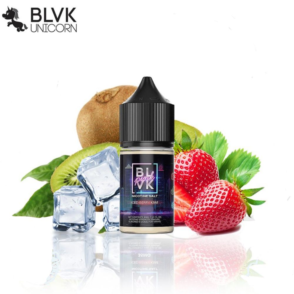 BLVK Pink Nic Salt 30ml - 50mg Iced Berry Kiwi