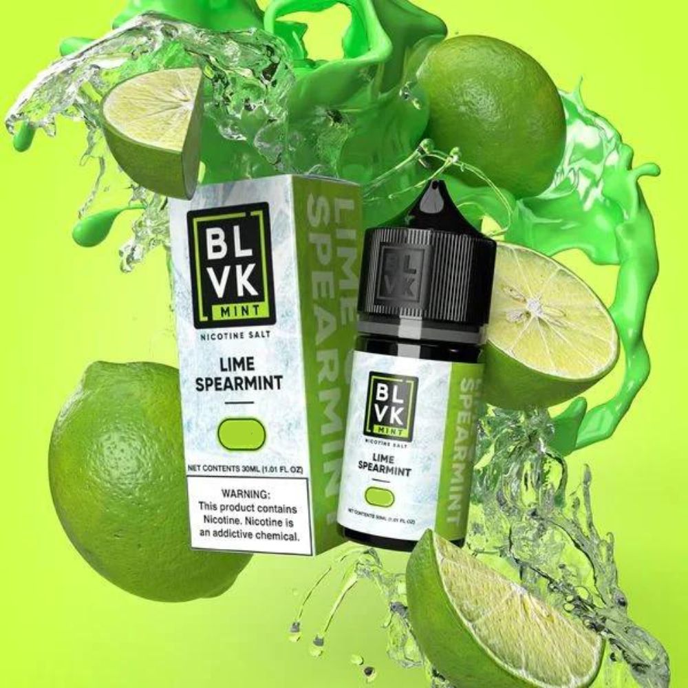 BLVK Mint Nic Salt 30ml - 50mg Lime Spearmint