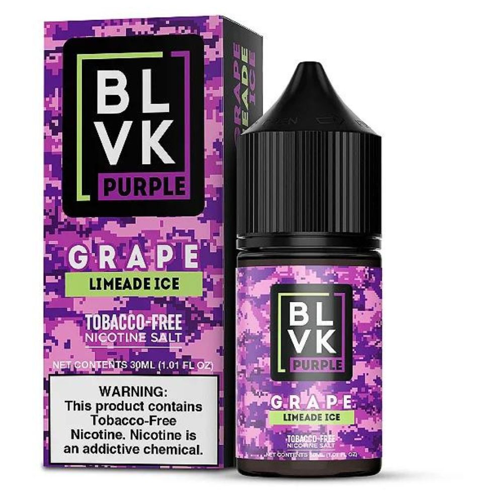 BLVK Purple Nic Salt 30ml - 50mg Grape Limeade Ice