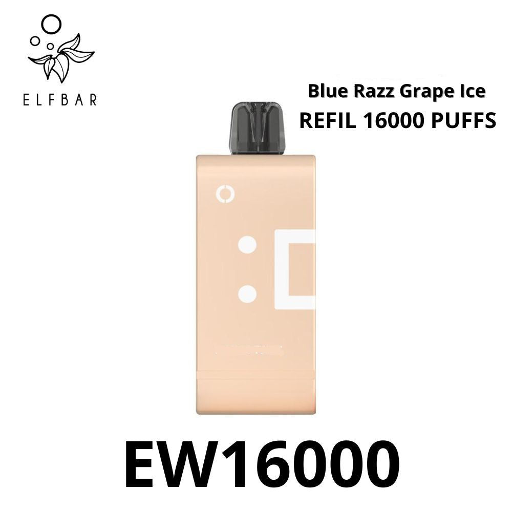 ELF-EW16000 Refil 16k: Blue Razz Grape Ice