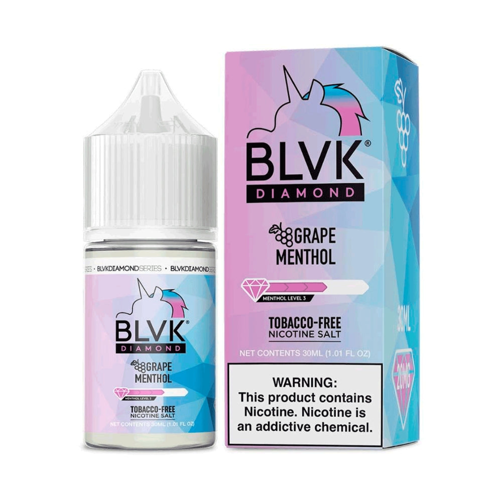 BLVK Diamond Nic Salt 30ml - 35mg Grape Menthol