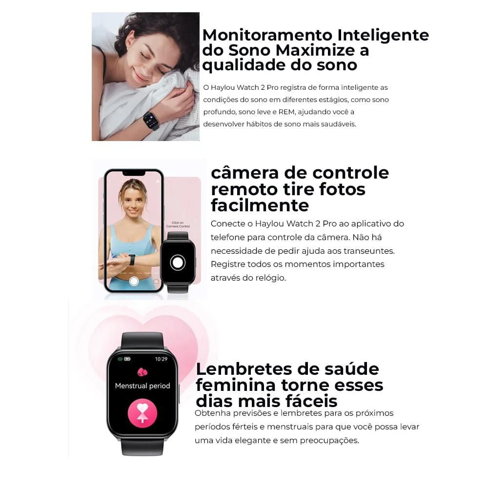 Haylou Watch 2 Pro funciones Monitoramento Inteligente