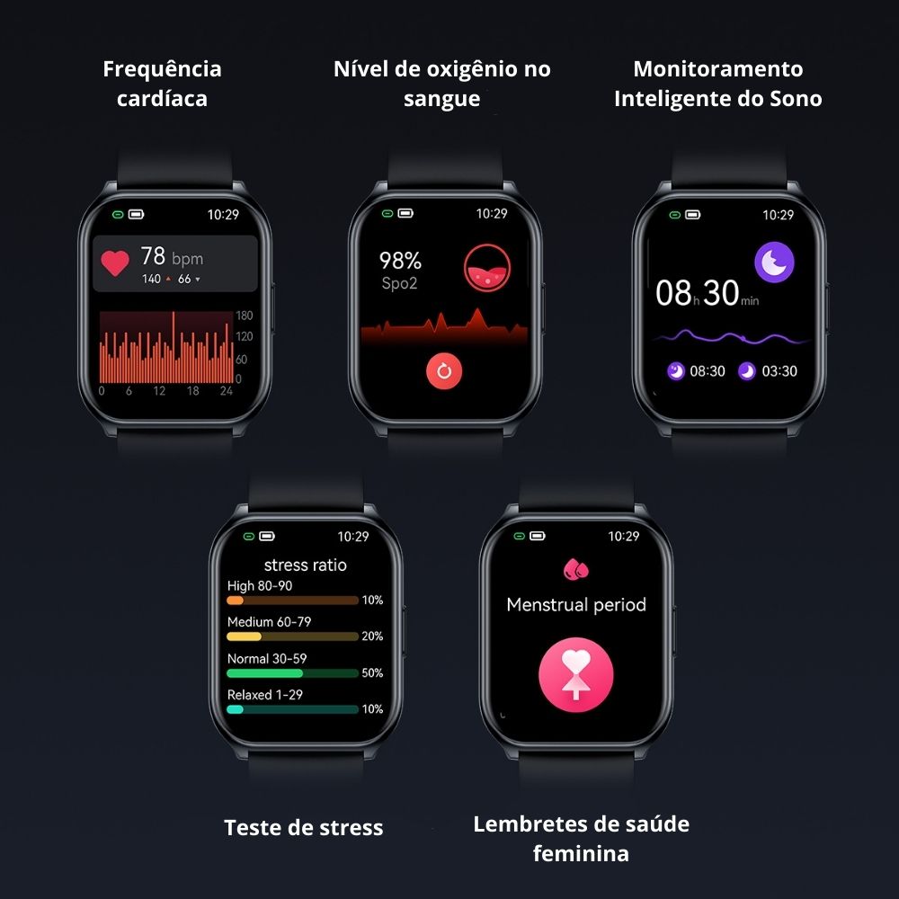 Haylou Watch 2 Pro funcoes monitoramento