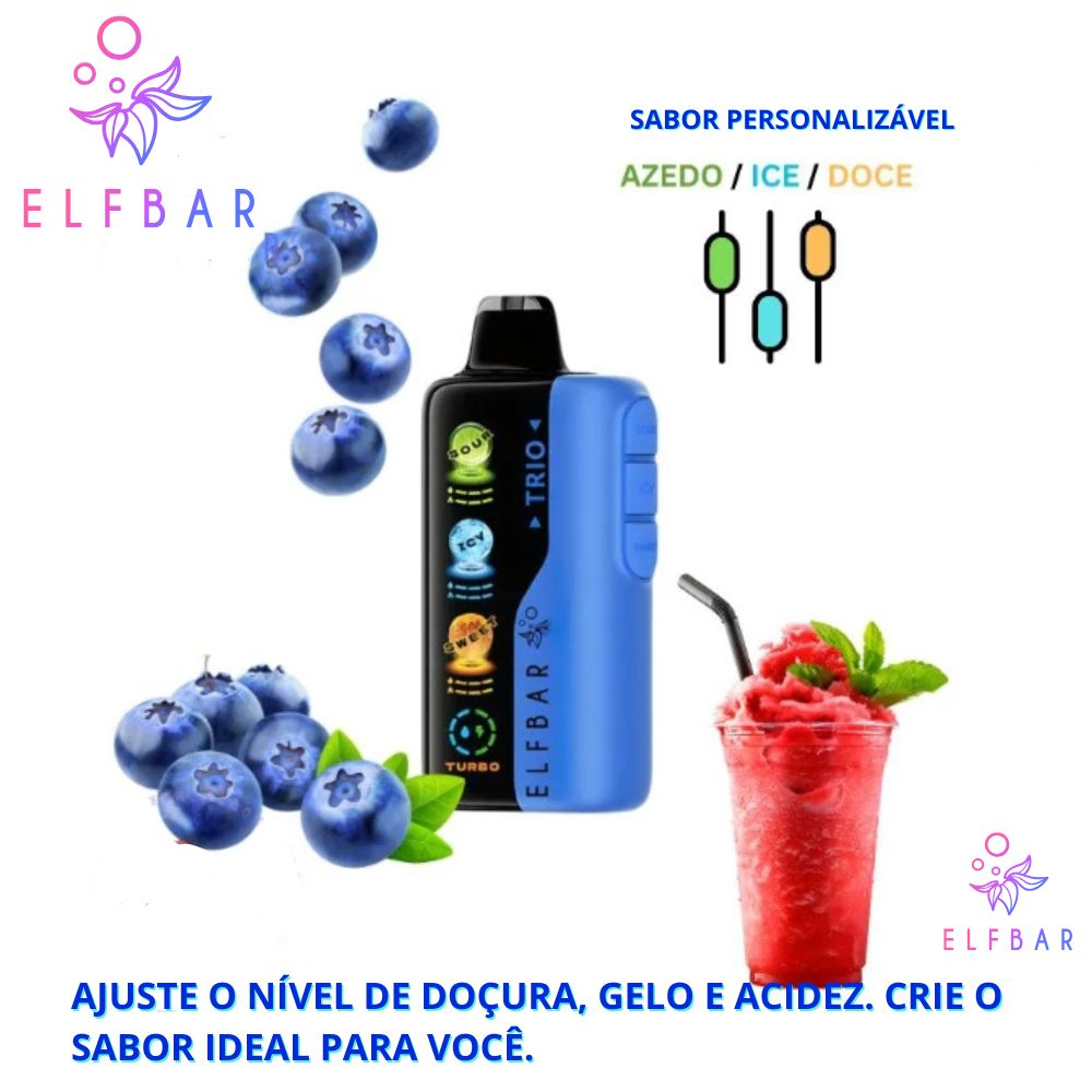 ELF-TRIO-40K: Blueberry Pom Slushy
