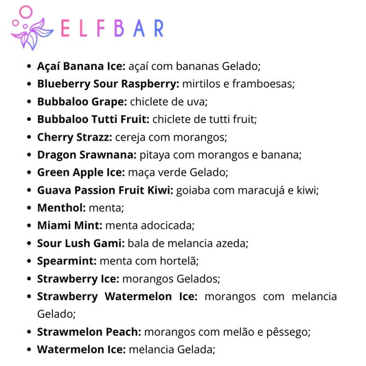 Elfbar Pod Descartável TE30K - 30000 Puffs