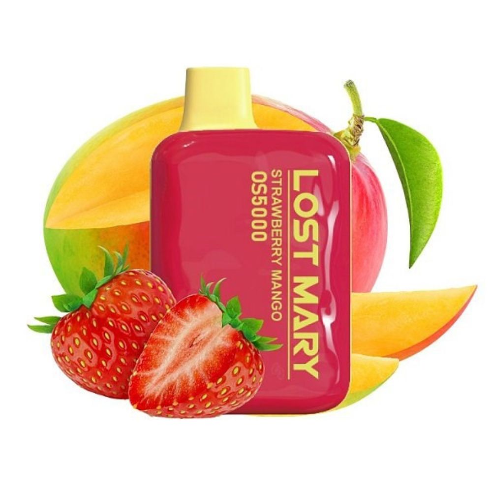 Lost Mary Os5000 Pod Descartável 5000 Puffs Strawberry Mango. Entrega rápida do seu Lost Mary Os5000 Pod Descartável 5000 Puffs via Motoboy para Balneário Camboriú, Itajaí, Camboriú e Itapema.
