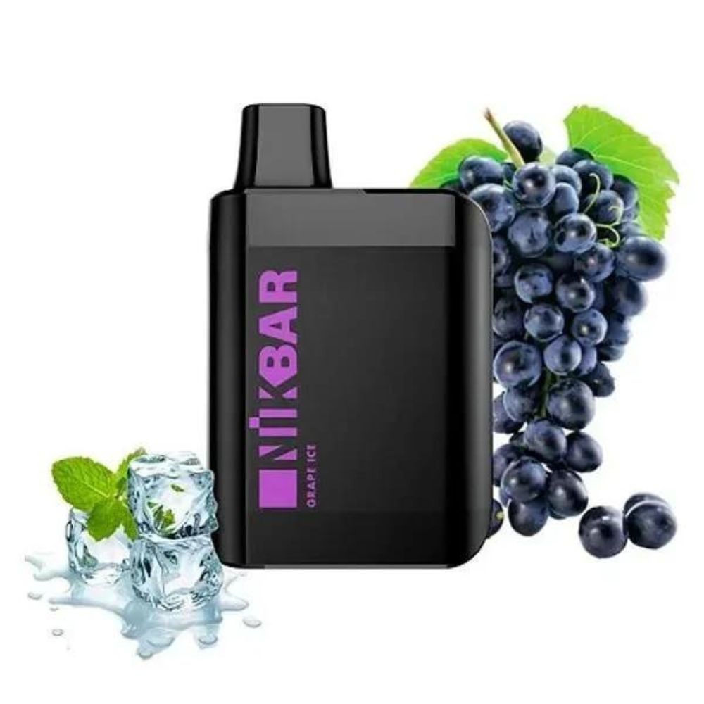 Nikbar Pod Descartável 4000 Puffs Grape Ice. Entrega rápida do seu Nikbar Pod Descartável 4000 Puffs via Motoboy para Balneário Camboriú, Itajaí, Camboriú e Itapema.