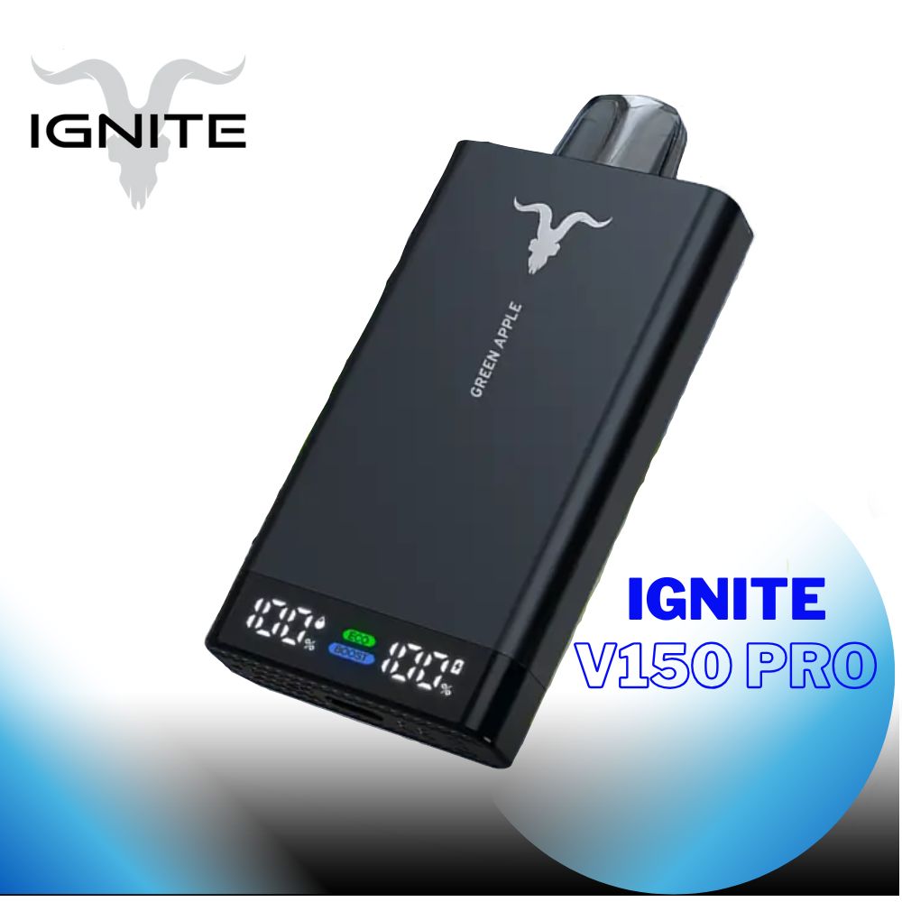Ignite V150 PRO Pod Descartável 15000 Puffs Green Apple. Entrega rápida via Motoboy para Balneário Camboriú, Itajaí, Camboriú e Itapema.