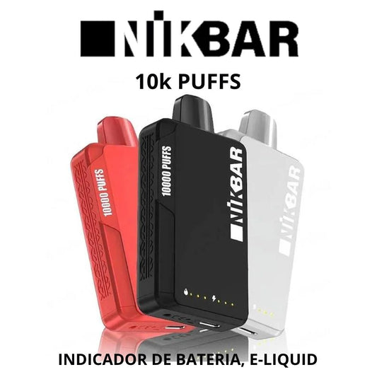 Nikbar Pod Descartável 10000 Puffs original com design moderno e sabores intensos