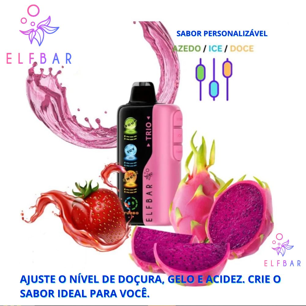 ELF-TRIO-40K: Sour Strawberry Dragon Fruit