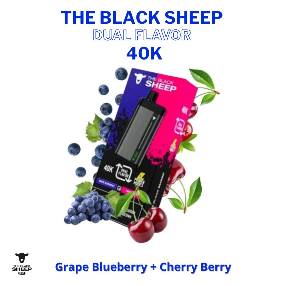 Black-Sheep-Dual-40k: Grape Blueberry + Cherry Berry