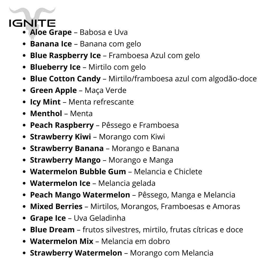 Ignite V50 New Edition Pod Descartável 5000 Puffs