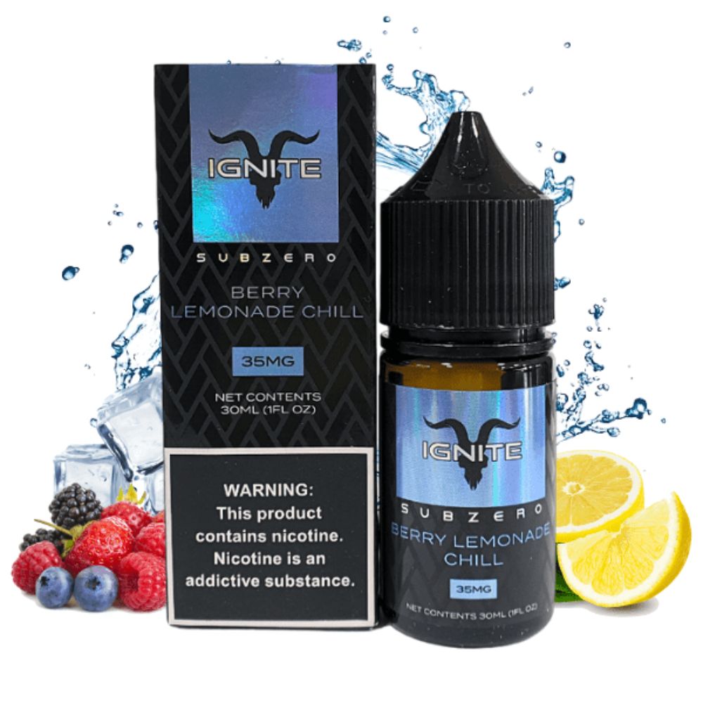 Ignite Subzero Nic Salt 30ml - 35mg Berry Kiwi Lemonade Chill Ice
