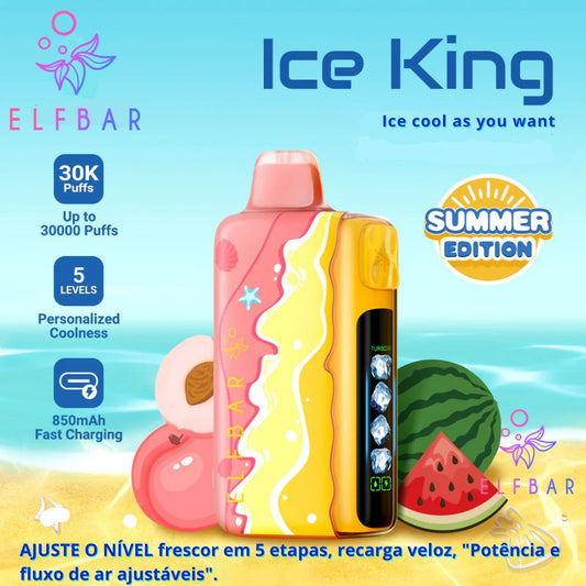 Elfbar Pod Descartável Ice king Summer Edition 40k - 40000 Puffs