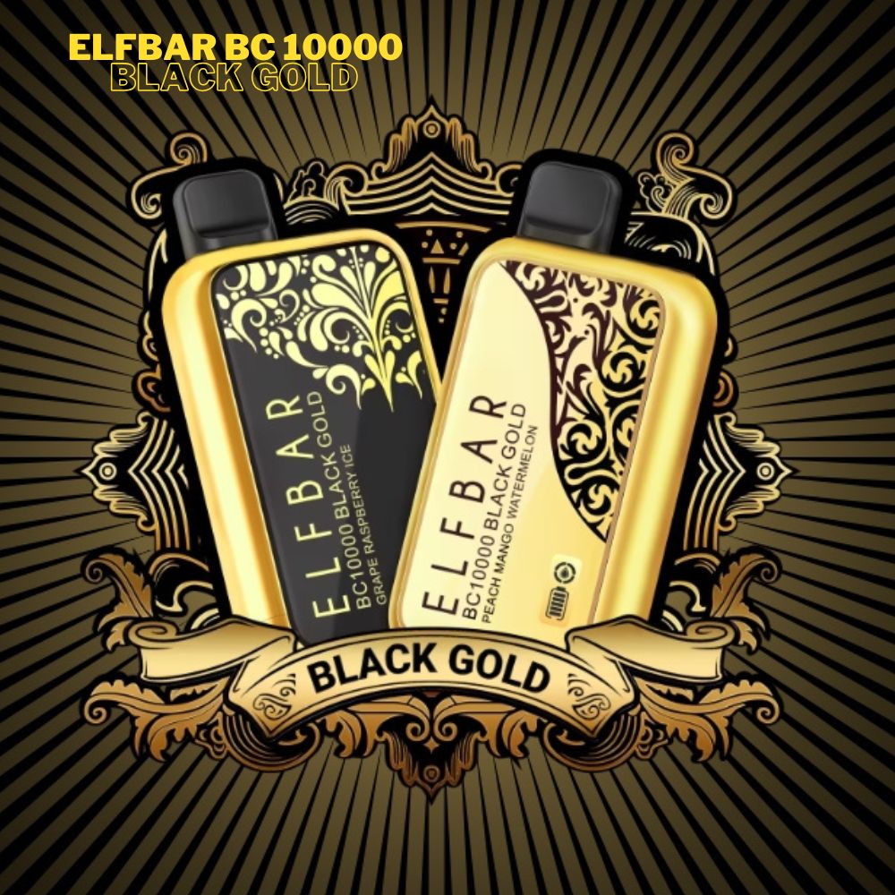 Elfbar Pod Descartável BC10000 Puffs Black Gold