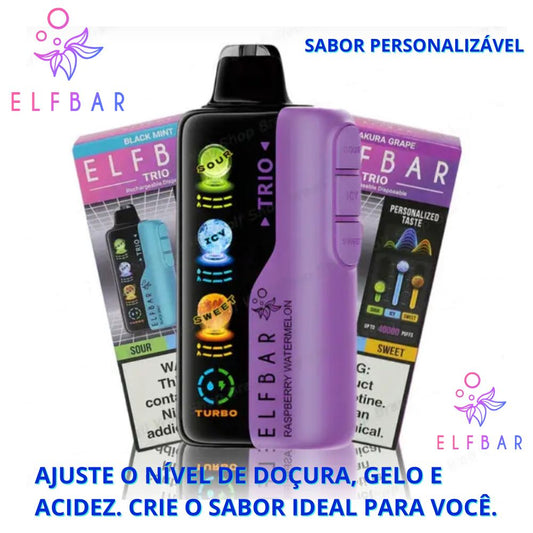 Elfbar Pod Descartável Trio 40k - 40000 Puffs