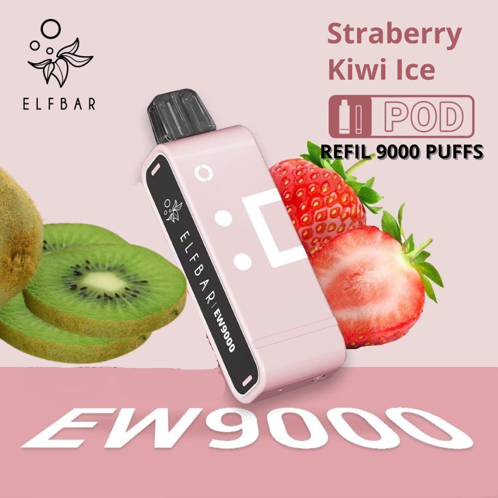ELF-EW9000 Refil 9k: Strawberry Kiwi Ice