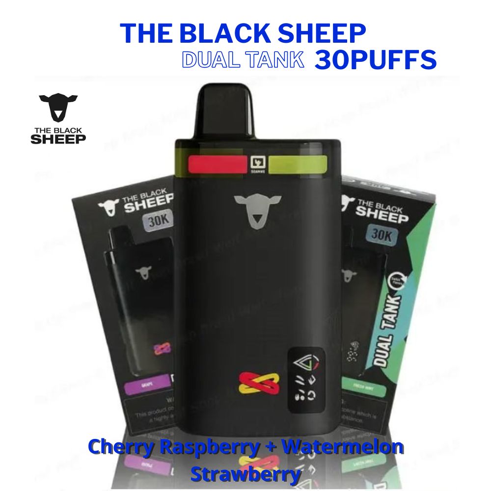Black-Sheep-Dual-Tank-30k: Cherry Raspberry + Watermelon Str
