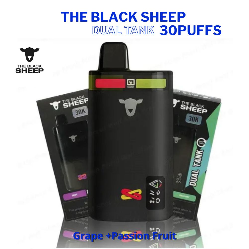 Black-Sheep-Dual-Tank-30k: Grape +Passion Fruit