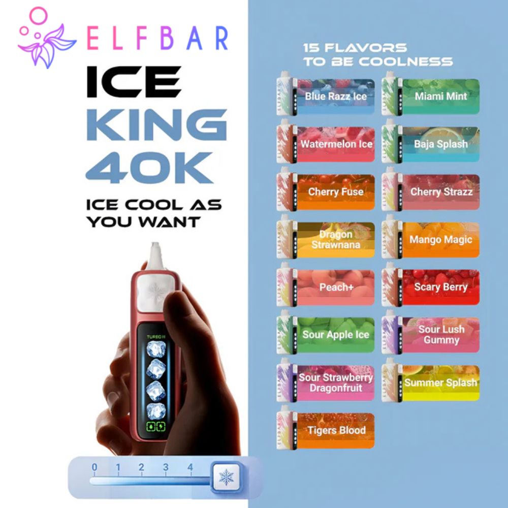 Elfbar Pod Descartável Ice King 40k - 40000 Puffs