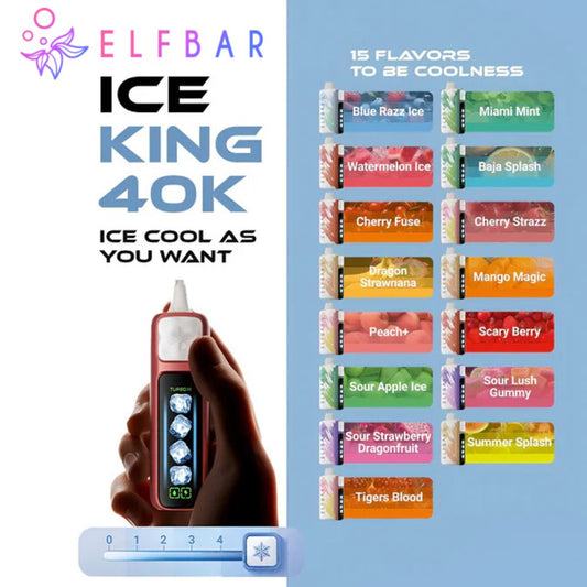 Elfbar Pod Descartável Ice King 40k - 40000 Puffs