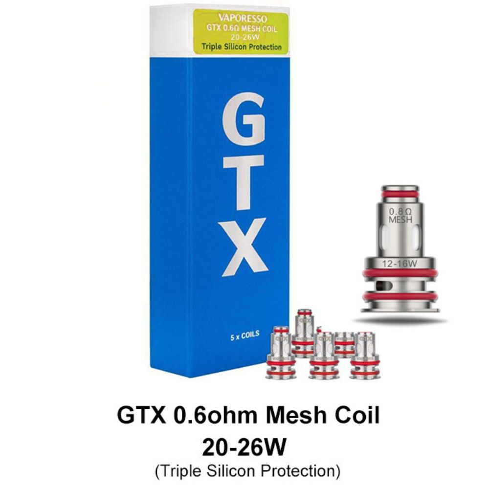 Vaporesso Coil de Reposição GTX Mesh 0.6 Ohm 20-26W (1 Unidade)