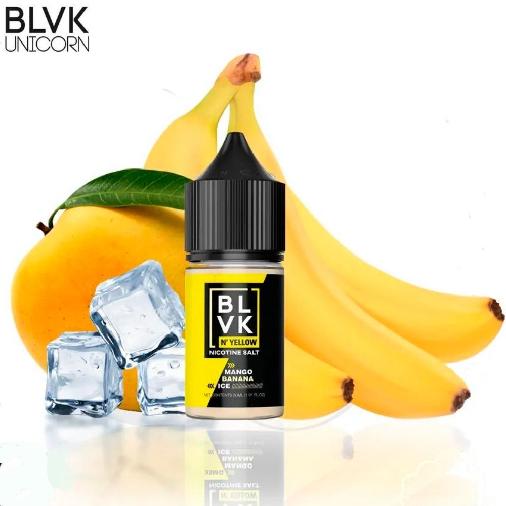 BLVK Nic Salt N Yellow 30ml - 35mg Mango Banana Ice