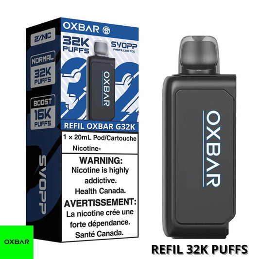 Refil Oxbar Svopp Pod Descartável G32k - ( Refil 32000 Puffs )