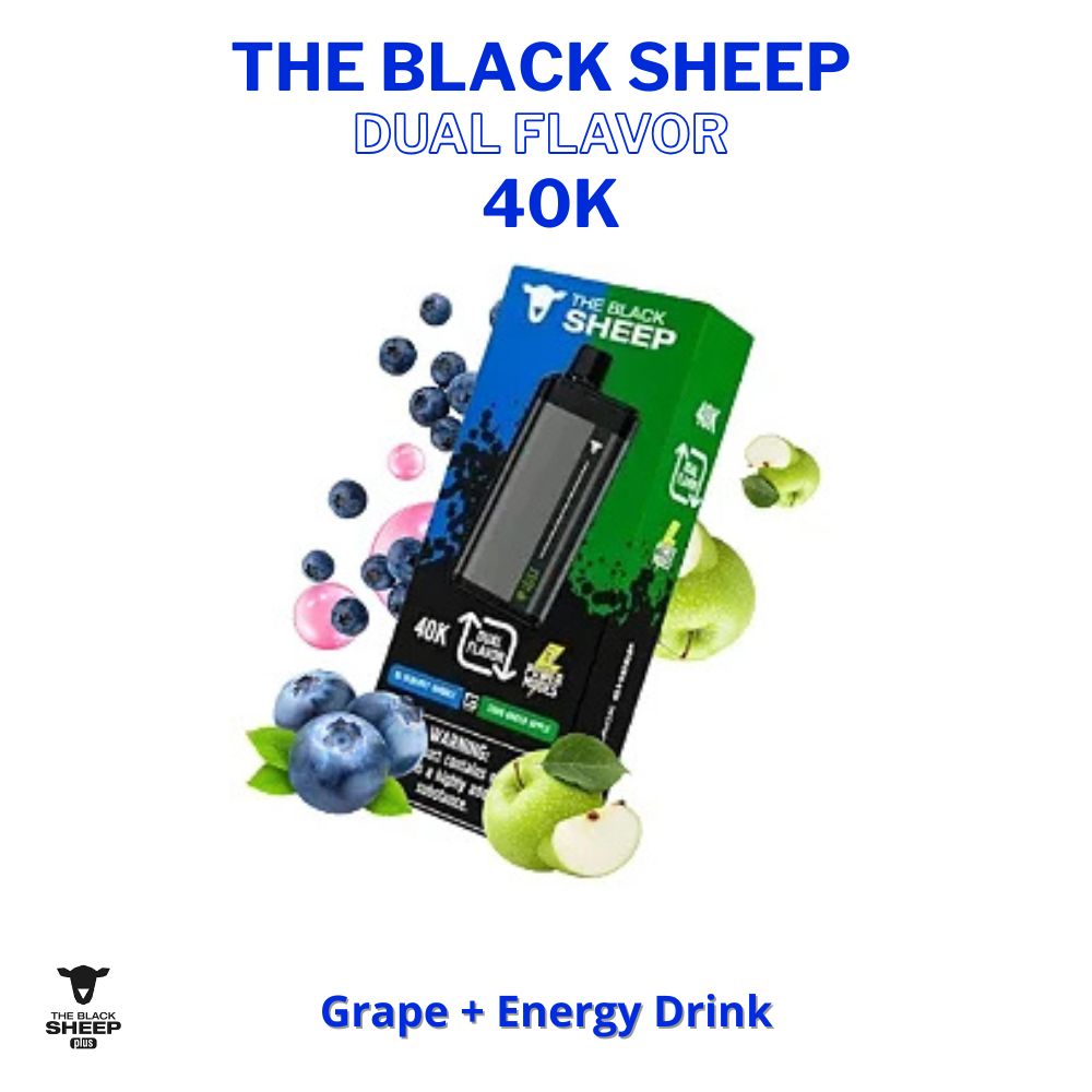 Black-Sheep-Dual-40k: Blueberry Bubble + Sour Green Apple