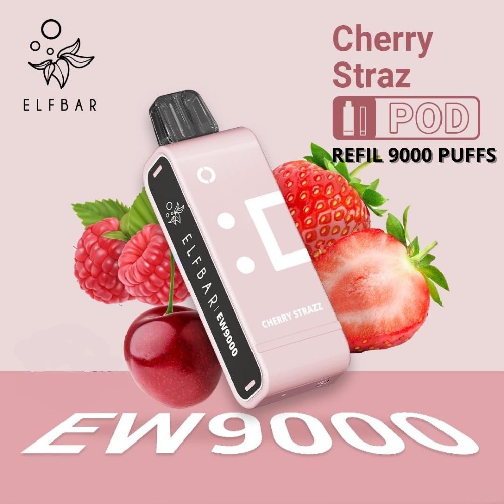 ELF-EW9000 Refil 9k: Cherry Strazz