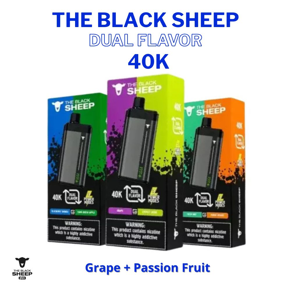 Black-Sheep-Dual-40k: Grape + Passion Fruit