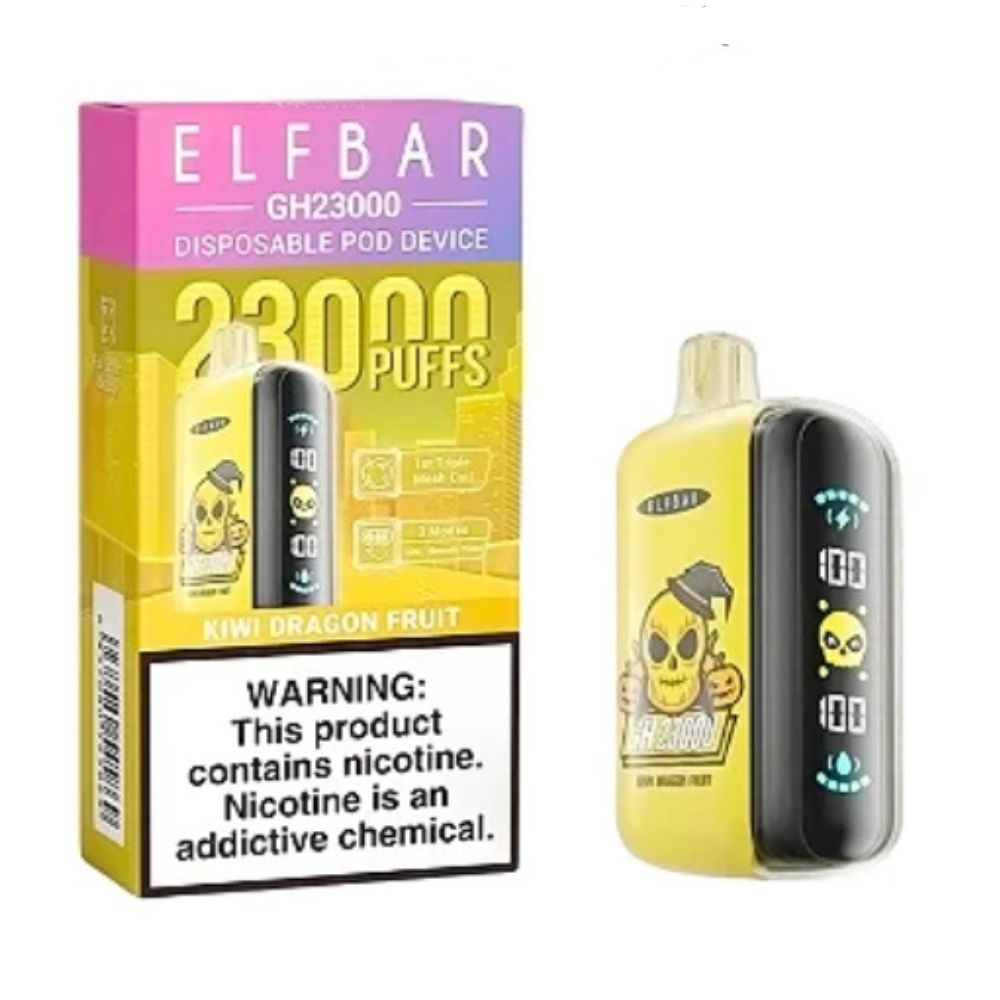 Elfbar Pod Descartável GH23000 Puffs Kiwi Dragon Fruit via Motoboy para Balneário Camboriú, Itajaí, Camboriú e Itapema.