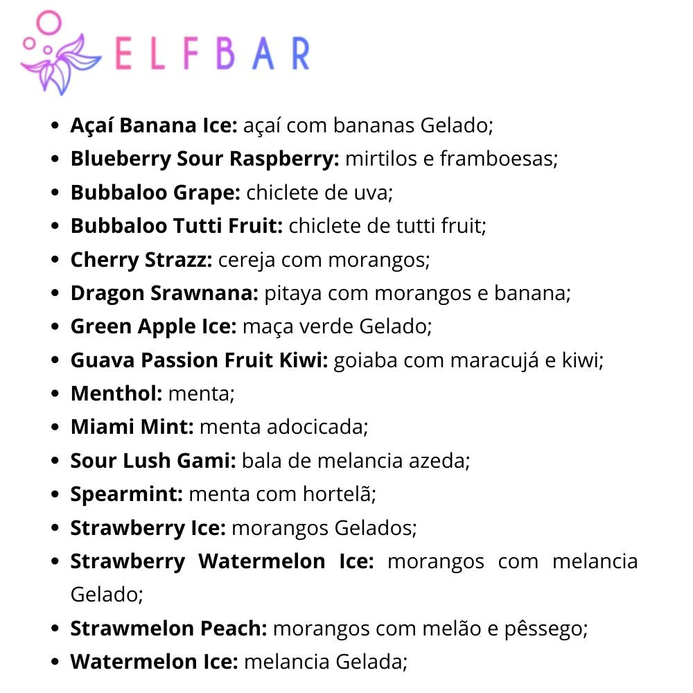 Elfbar Pod Descartável TE30K - 30000 Puffs