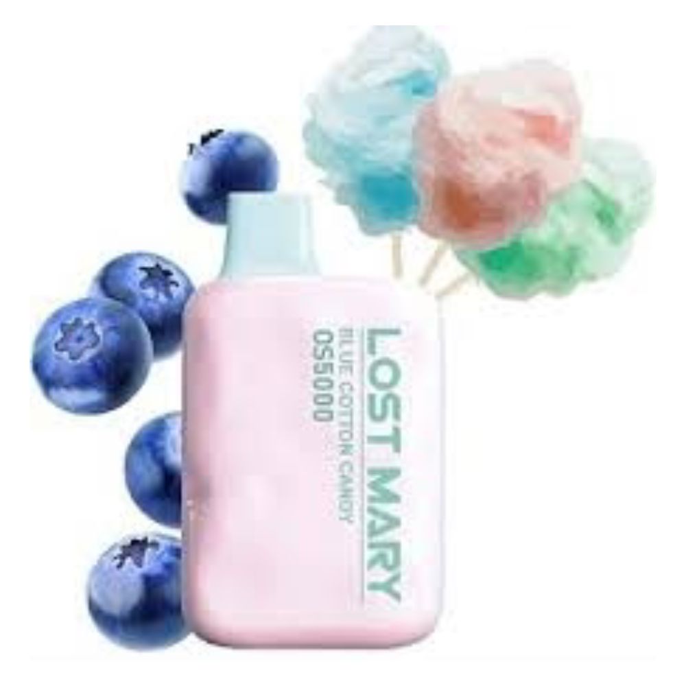 Lost Mary Os5000 Pod Descartável 5000 Puffs Blue Cotton Candy. Entrega rápida do seu Lost Mary Os5000 Pod Descartável 5000 Puffs via Motoboy para Balneário Camboriú, Itajaí, Camboriú e Itapema.